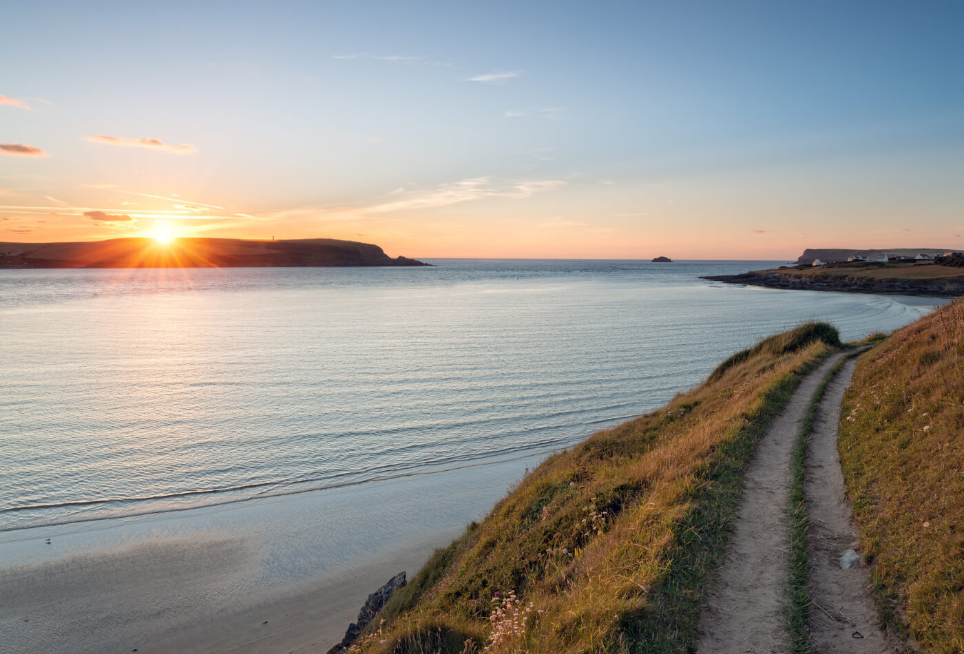 View of Daymer Bay near Padstow from the South West Coast Path.