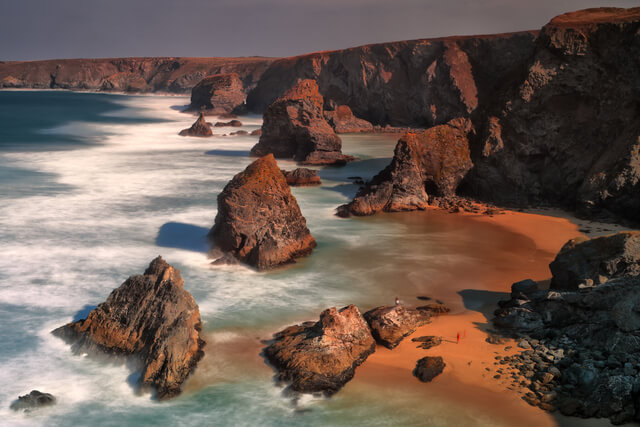 Bedruthen Steps in Cornwall.