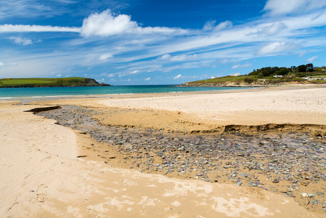 Daymer Bay Beach in North Cornwall, Uk.