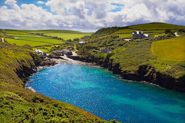 View of Port Quin from the nearby headland